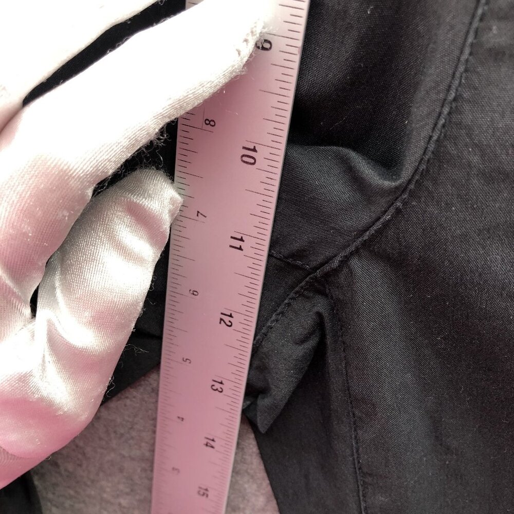Gap Off Duty Khaki Pants Womens XS Black Relaxed Easy Pull On High Rise - Picture 6 of 9